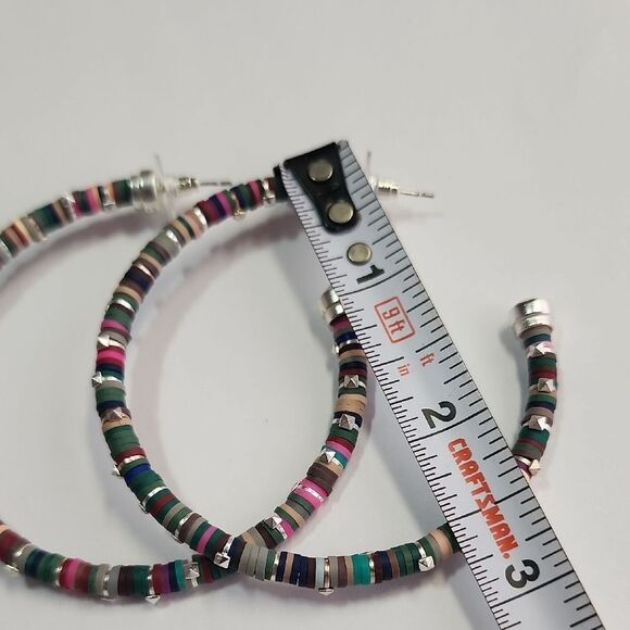 Kendra Scott Multicolor Hoop Earrings Reece - Picture 2 of 6